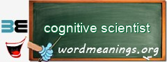 WordMeaning blackboard for cognitive scientist